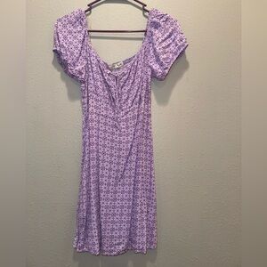 Lavender Patterned Dress